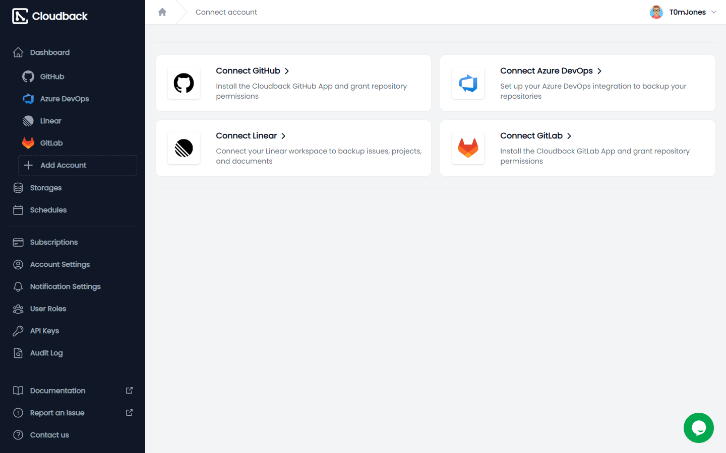 Cloudback Supported Platforms