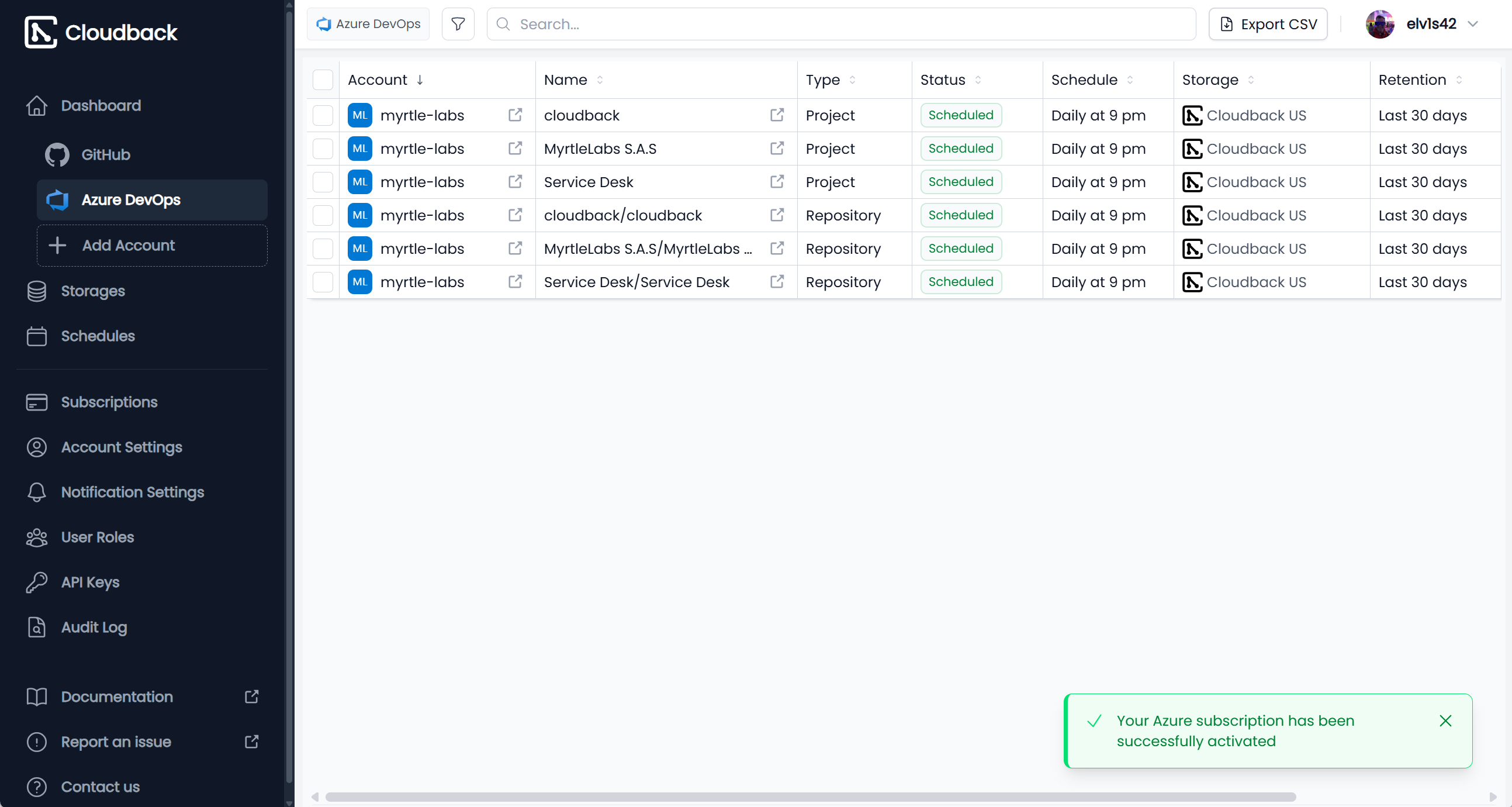 Azure Marketplace Subscription