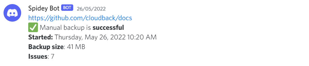 Discord instant notification